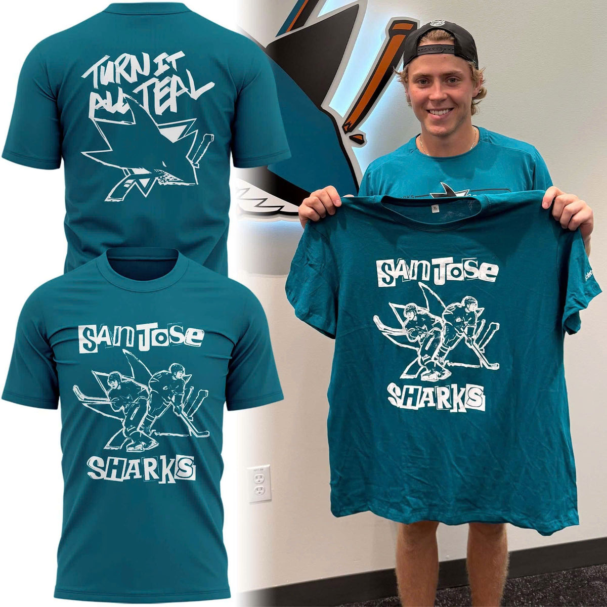 Limited Edition 2026 San Jose Sharks "Sharks WillMack" T-Shirt
