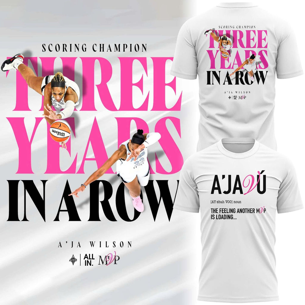 Limited Edition 2026 Las Vegas Aces "A'JA VÚ" T-Shirt