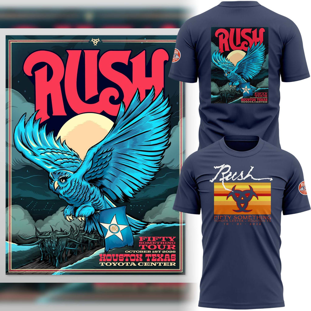Rush – Fifty Something Tour 2026 Houston, October 1, 2026 T-Shirt 02