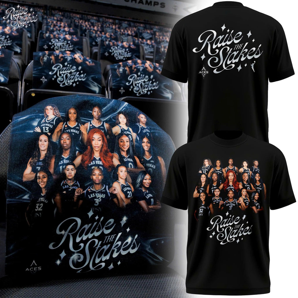 Special 2026 Las Vegas Aces "Raise The Stakes" T-Shirt