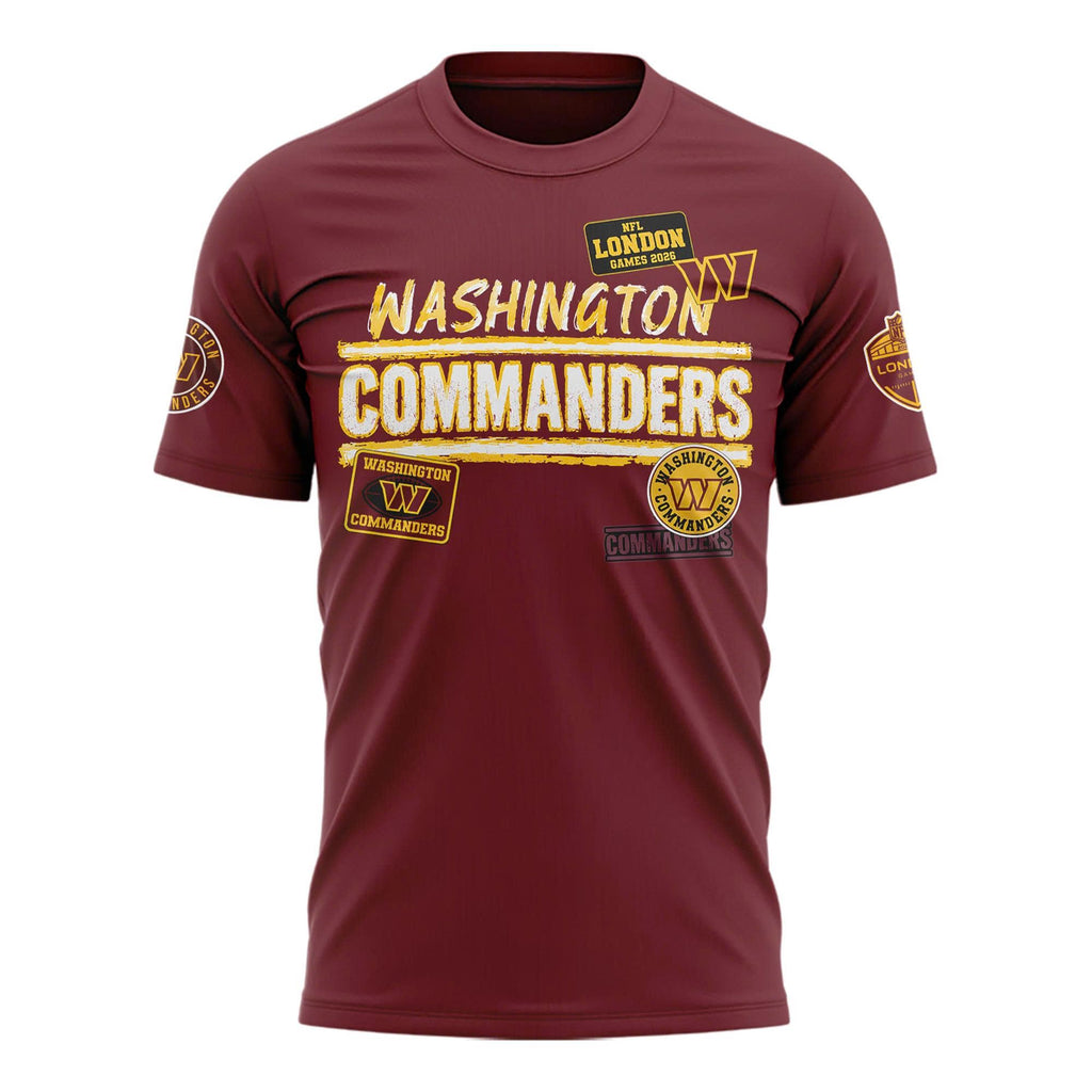 Washington Commanders 2026 NFL London Game T-shirt