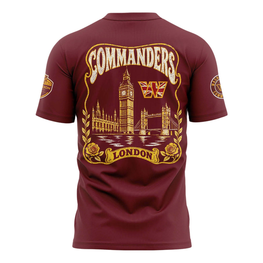 Washington Commanders 2026 NFL London Game T-shirt