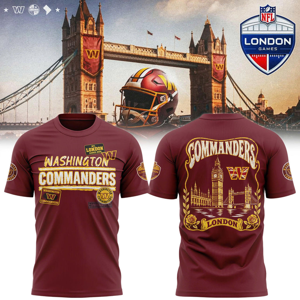 Washington Commanders 2026 NFL London Game T-shirt