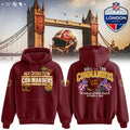 Washington Commanders NFL Patch Dark Red Pullover Hoodie