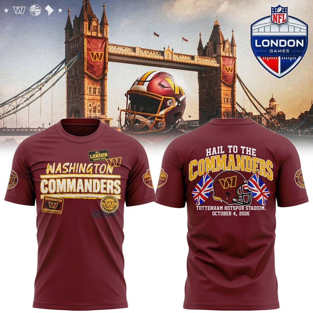 Washington Commanders NFL Patch Dark Red T-shirt