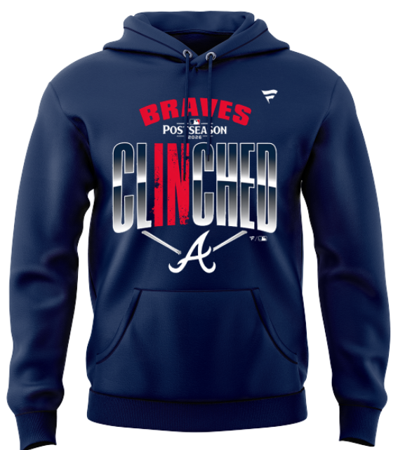 Atlanta Braves 2026 Postseason Clinched Limited Edition hoodie