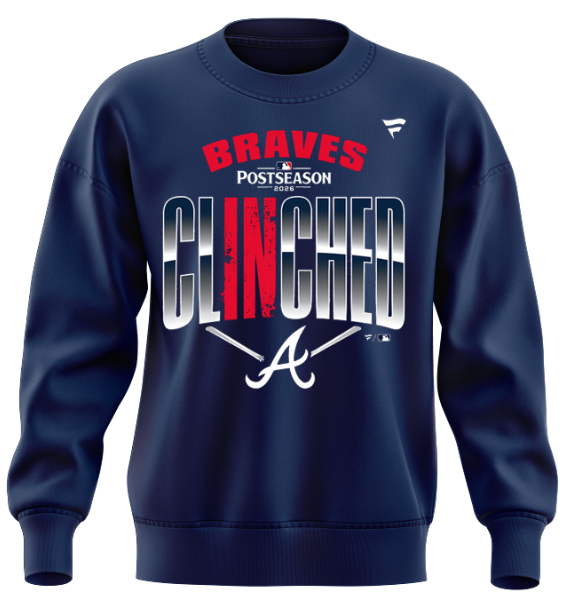Atlanta Braves 2026 Postseason Clinched Limited Edition sweat