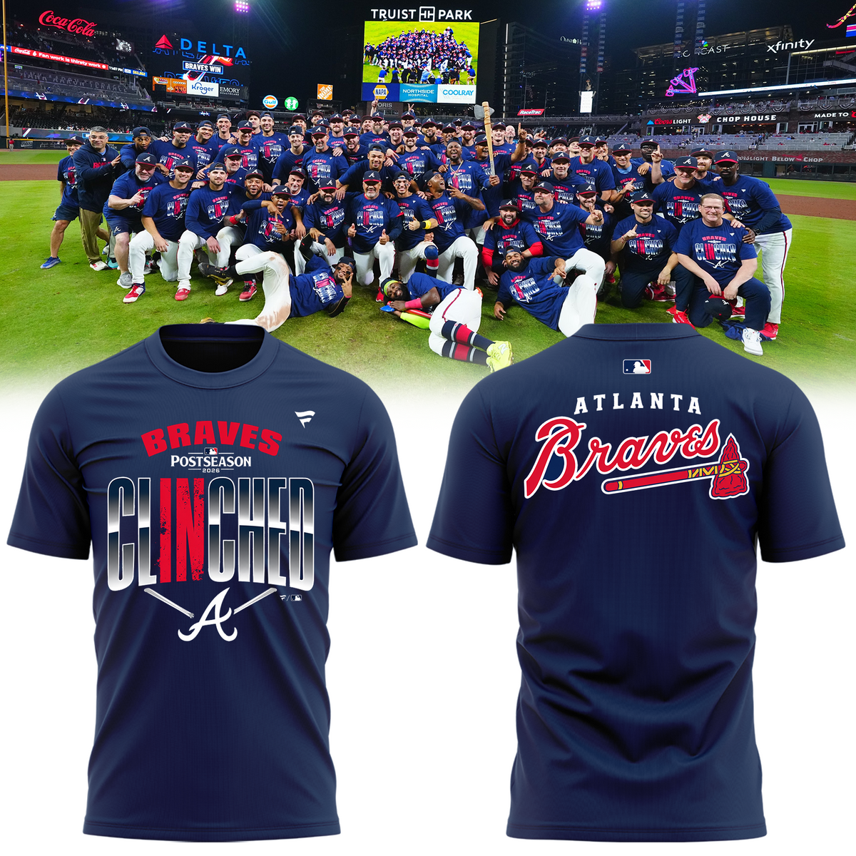 Atlanta Braves 2026 Postseason Clinched Limited Edition T-Shirt