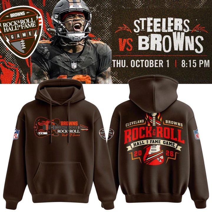 Men's Cleveland Browns Rock and Roll Hall of Fame Game Hoodie