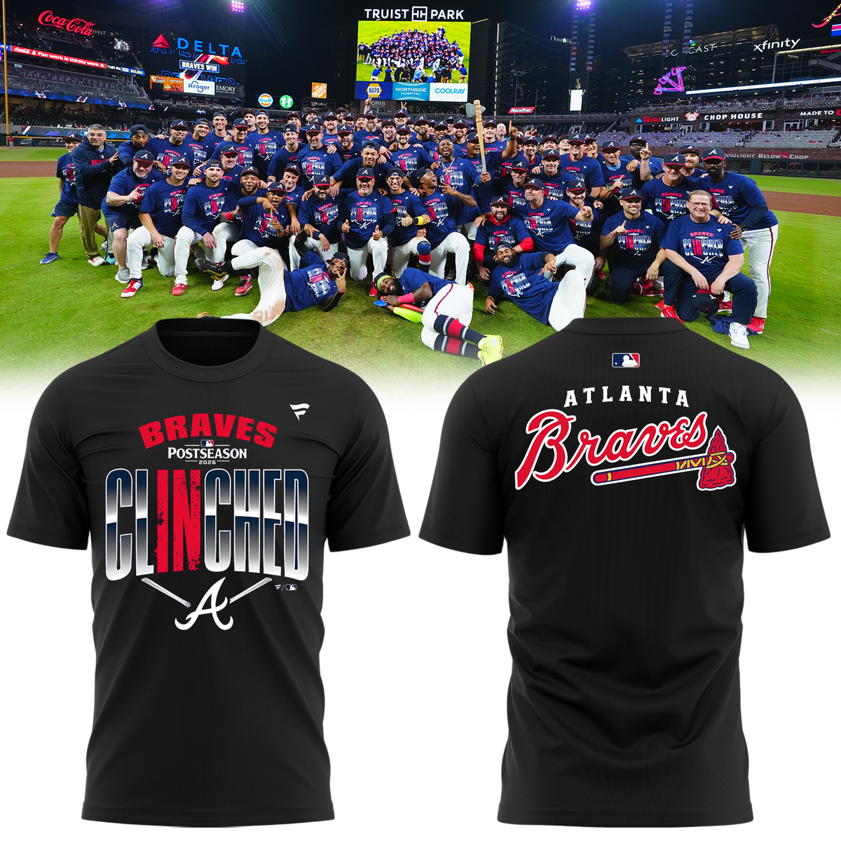 Atlanta Braves 2026 Postseason Clinched Limited Edition T-Shirt_002