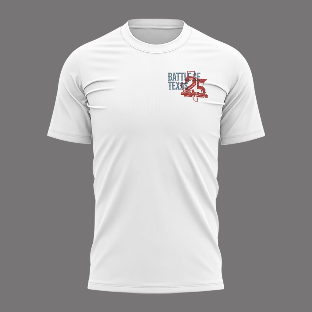 01. Houston Texans 25th Anniversary - White Shirt Celebrating 25 Seasons T-Shirt