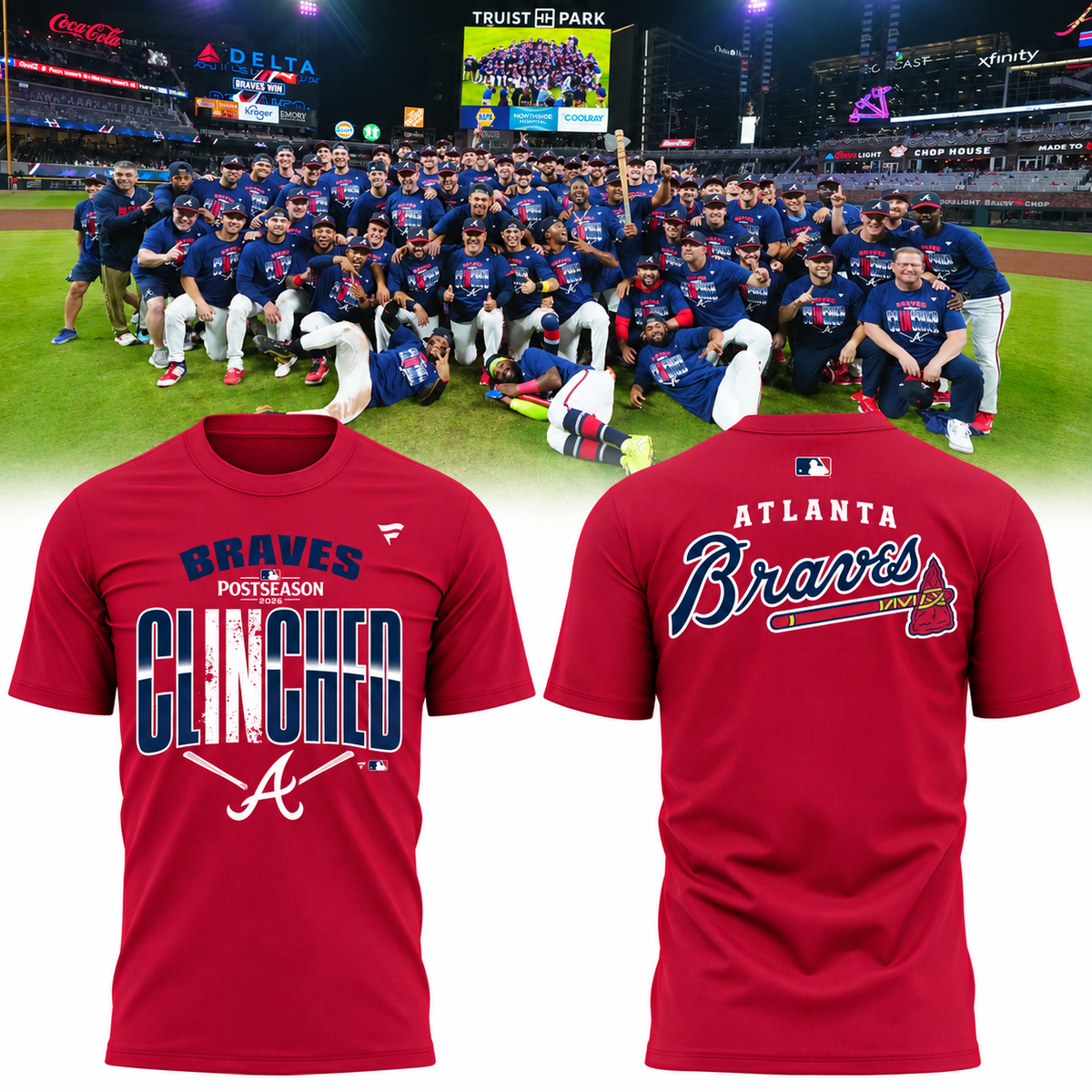 Atlanta Braves 2026 Postseason Clinched Limited Edition T-Shirt_003