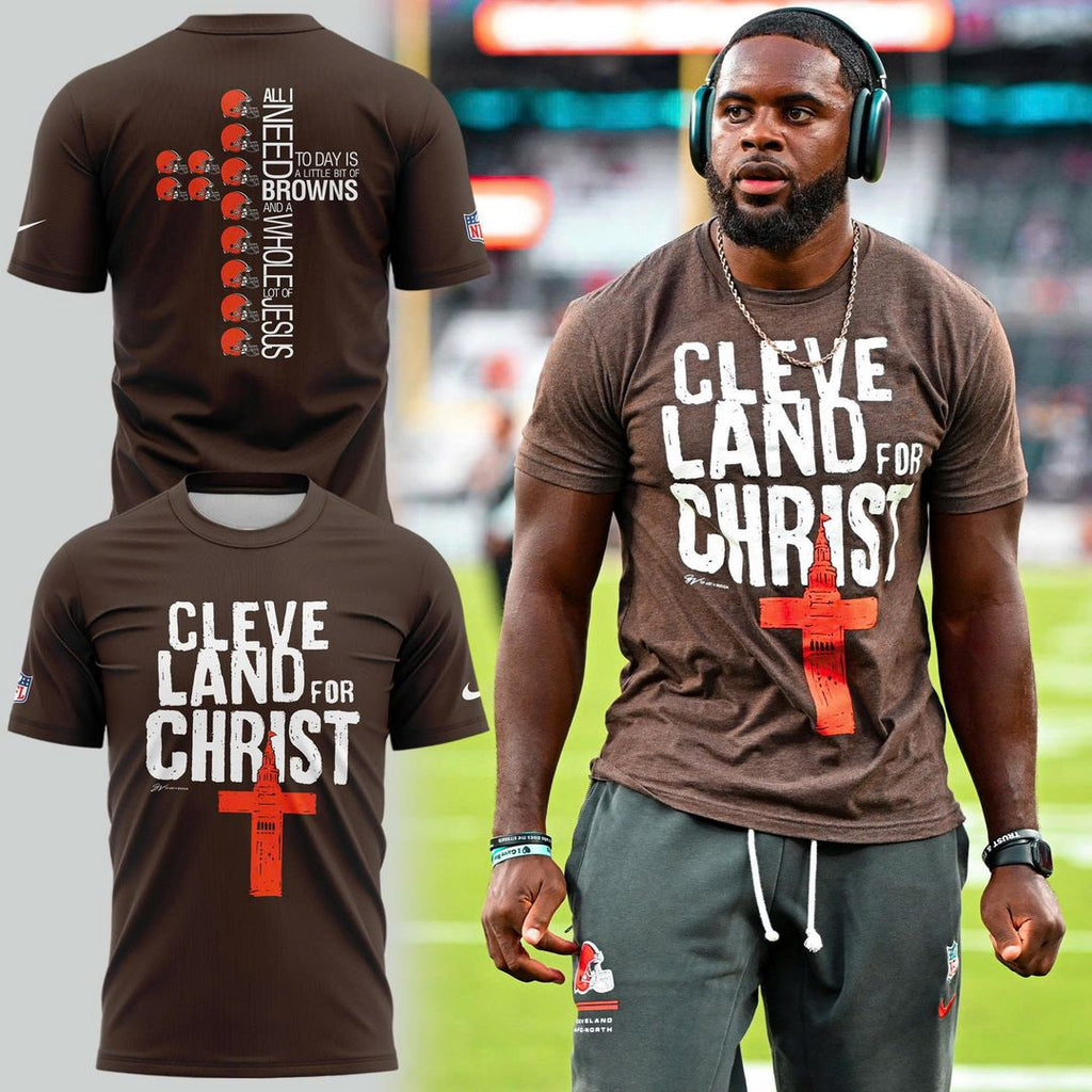 Cleveland Browns — Cleveland Land for Christ T-Shirt