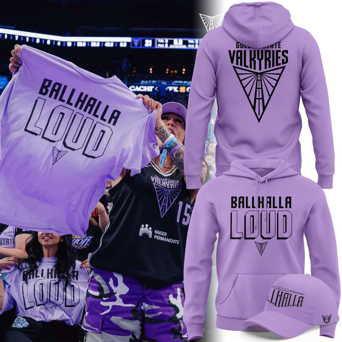 Golden State Valkyries 2026 “Ballhalla Loud” Hoodie