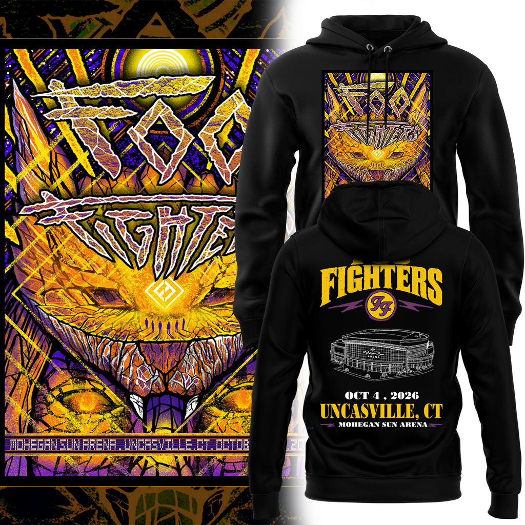 Foo Fighters Mohegan Sun Arena Uncasville CT 2026 Limited Edition hoodie