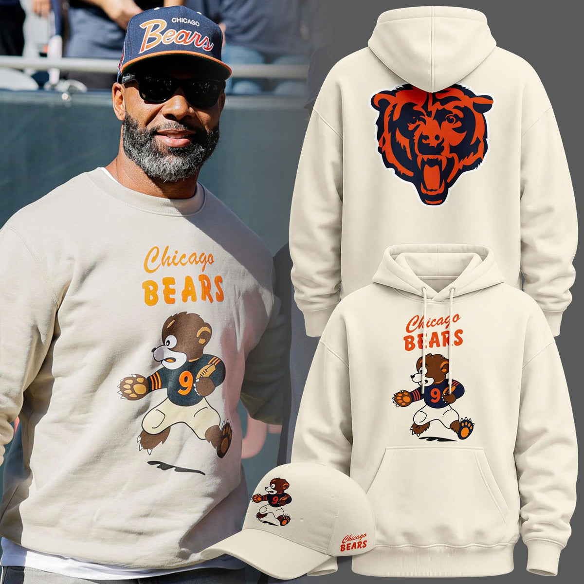 Exclusives Hoodie Matt Forte for Chicago Bears fans