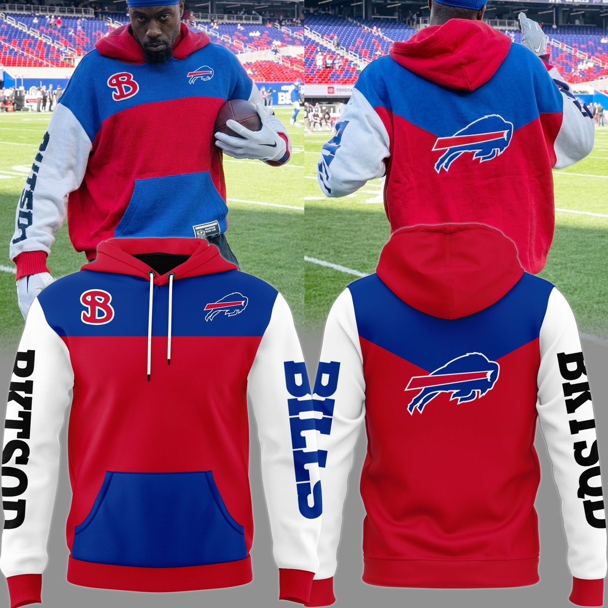 001. Buffalo Bills Highmark Stadium Bills Mafia Unisex Hoodie