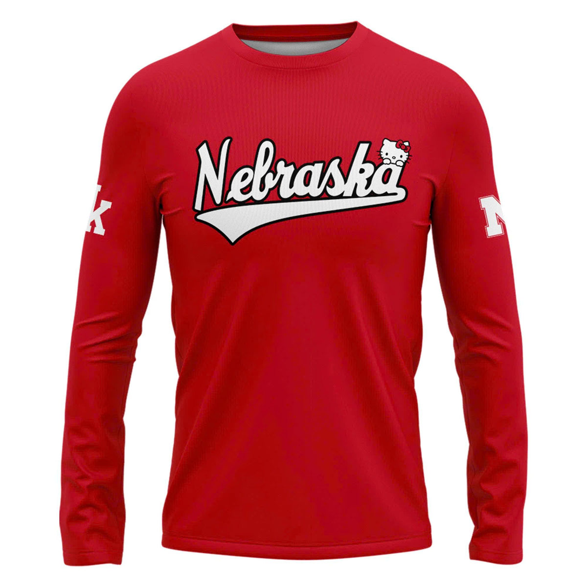 Limited Edition Long Tee Nebraska Volleyball x Hello Kitty