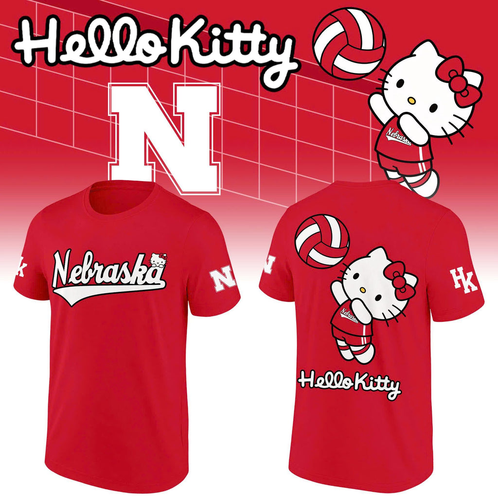 Limited Edition T-Shirt Nebraska Volleyball x Hello Kitty