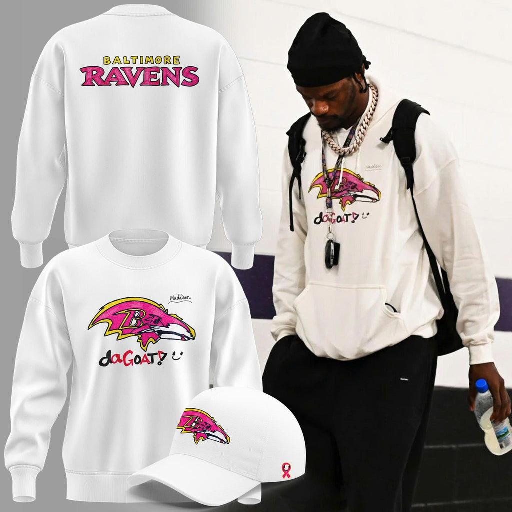 Baltimore Ravens 2026 Crucial Catch Young Heroes Fighting Cancer Sweatshirt