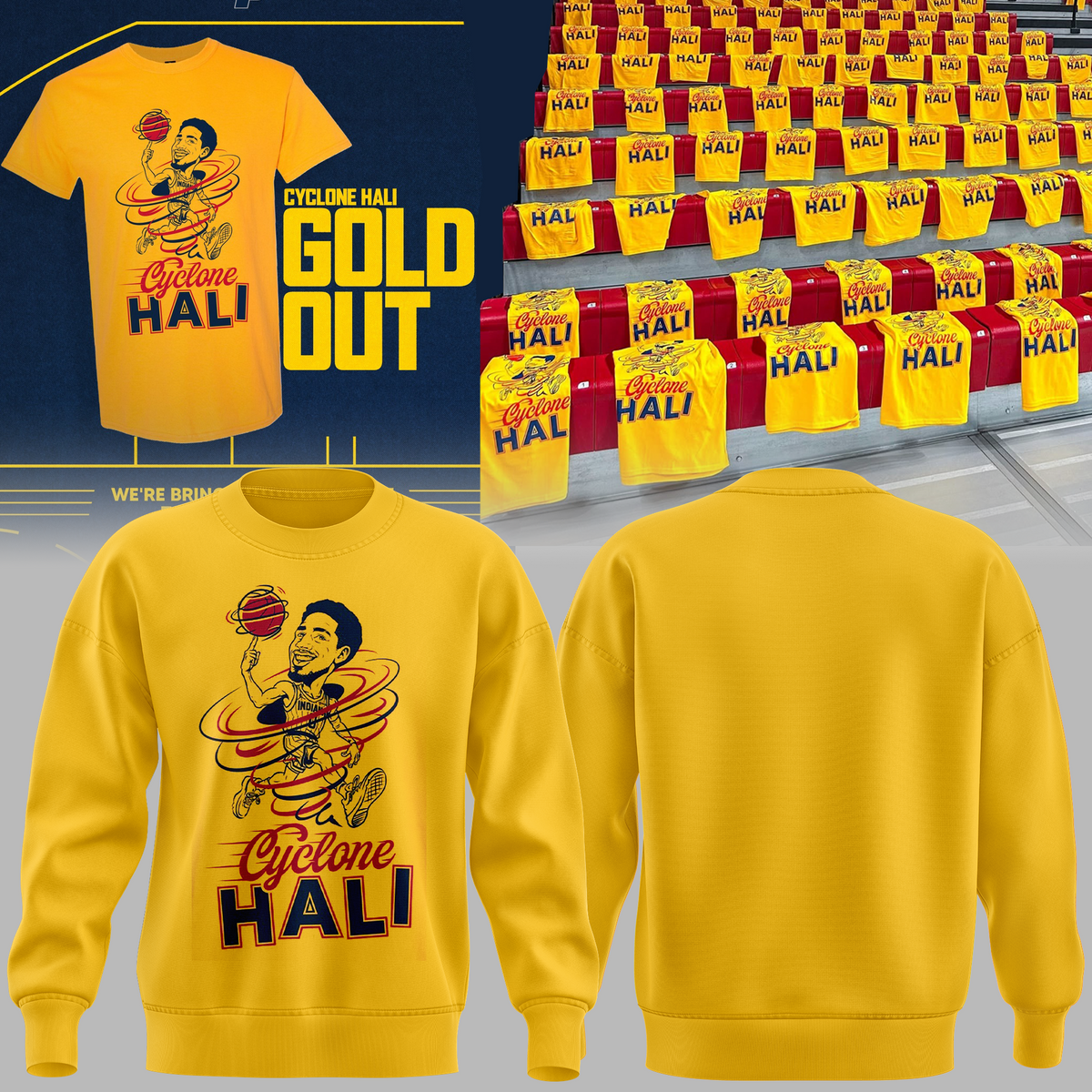 01.Limited Edition "Cyclone Hali Gold Out" 2026 SWEATSHIRT
