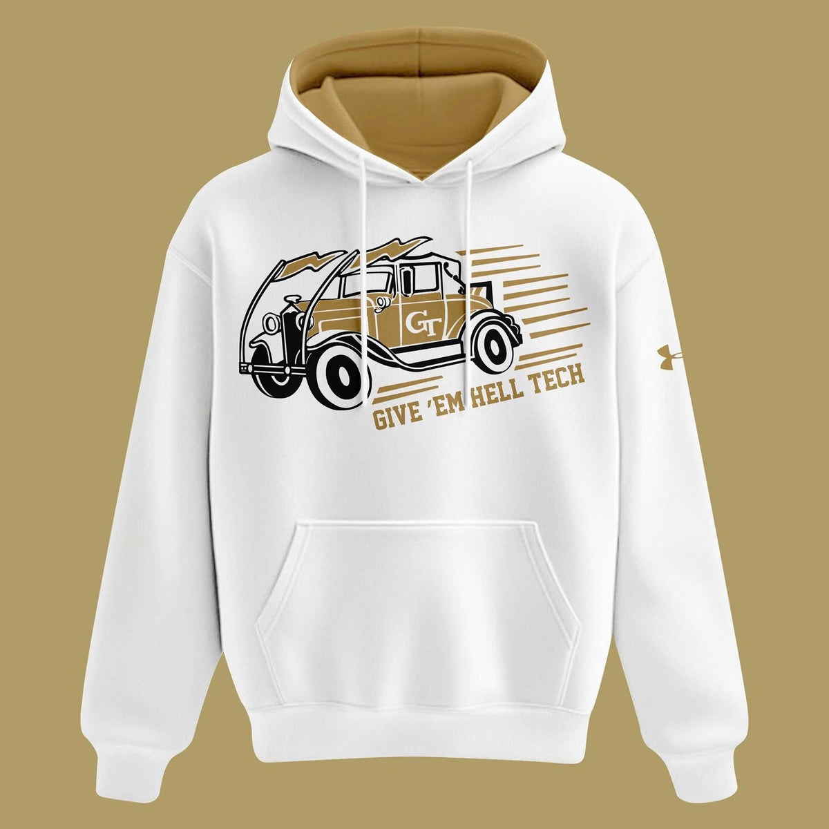 Unisex Yellow/White Georgia Tech Football 2026 Reck Day Special hoodie