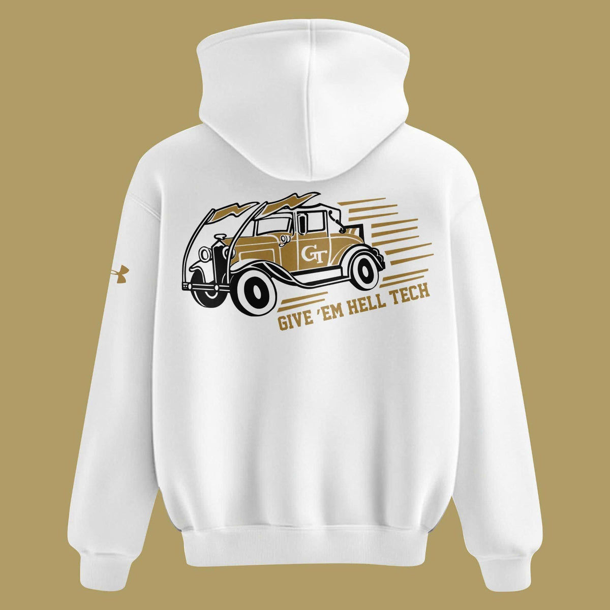Unisex Yellow/White Georgia Tech Football 2026 Reck Day hoodie