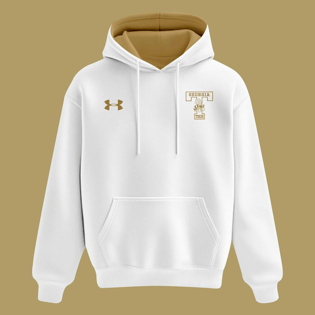 Unisex Yellow/White Georgia Tech Football 2026 Reck Day hoodie