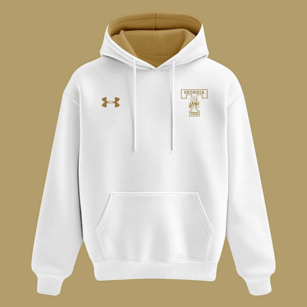 Unisex Yellow/White Georgia Tech Football 2026 Reck Day hoodie