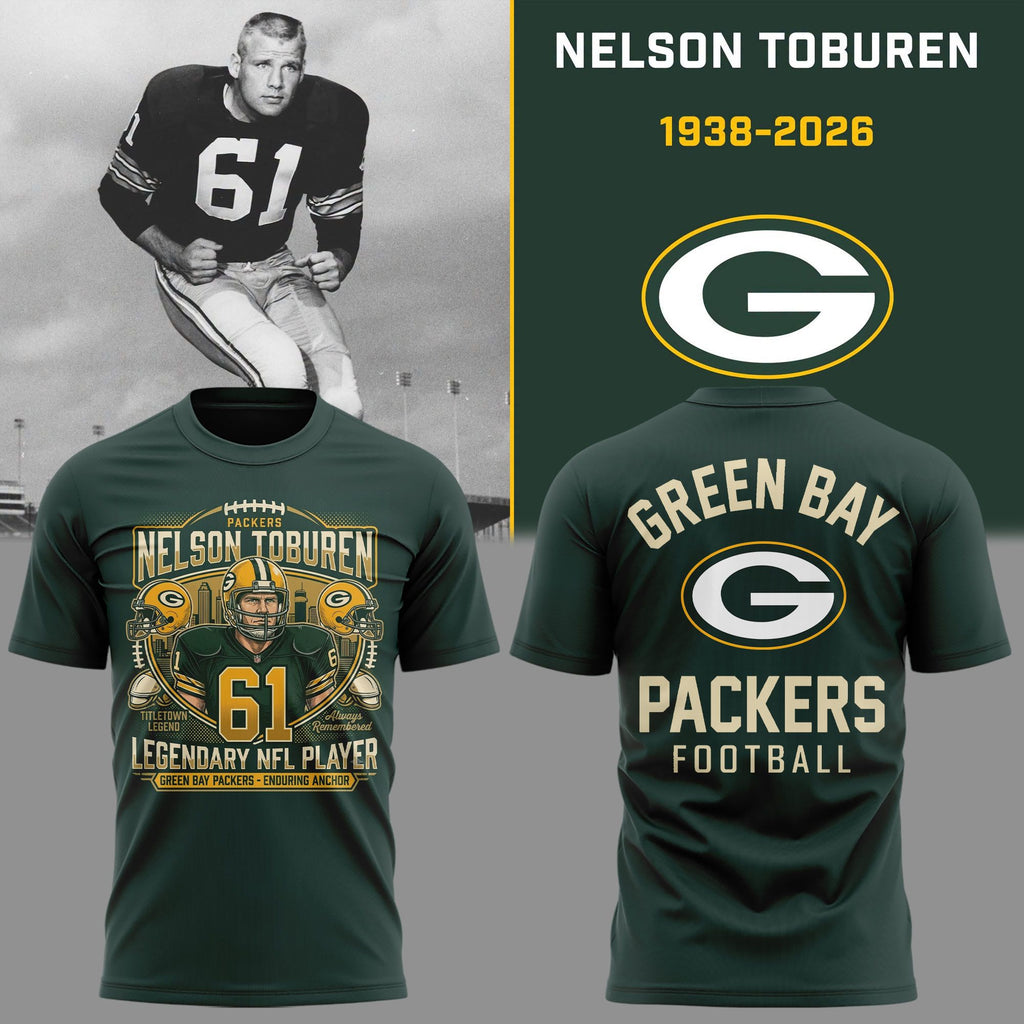 01. Green Bay Packers Nelson Toburen - Thank You For Memories T-Shirt