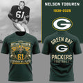 01. Green Bay Packers Nelson Toburen - Thank You For Memories T-Shirt