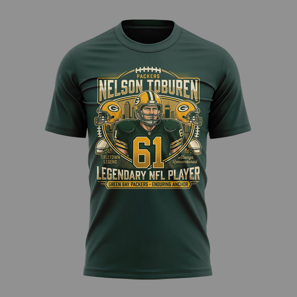 01. Green Bay Packers Nelson Toburen - Thank You For Memories T-Shirt