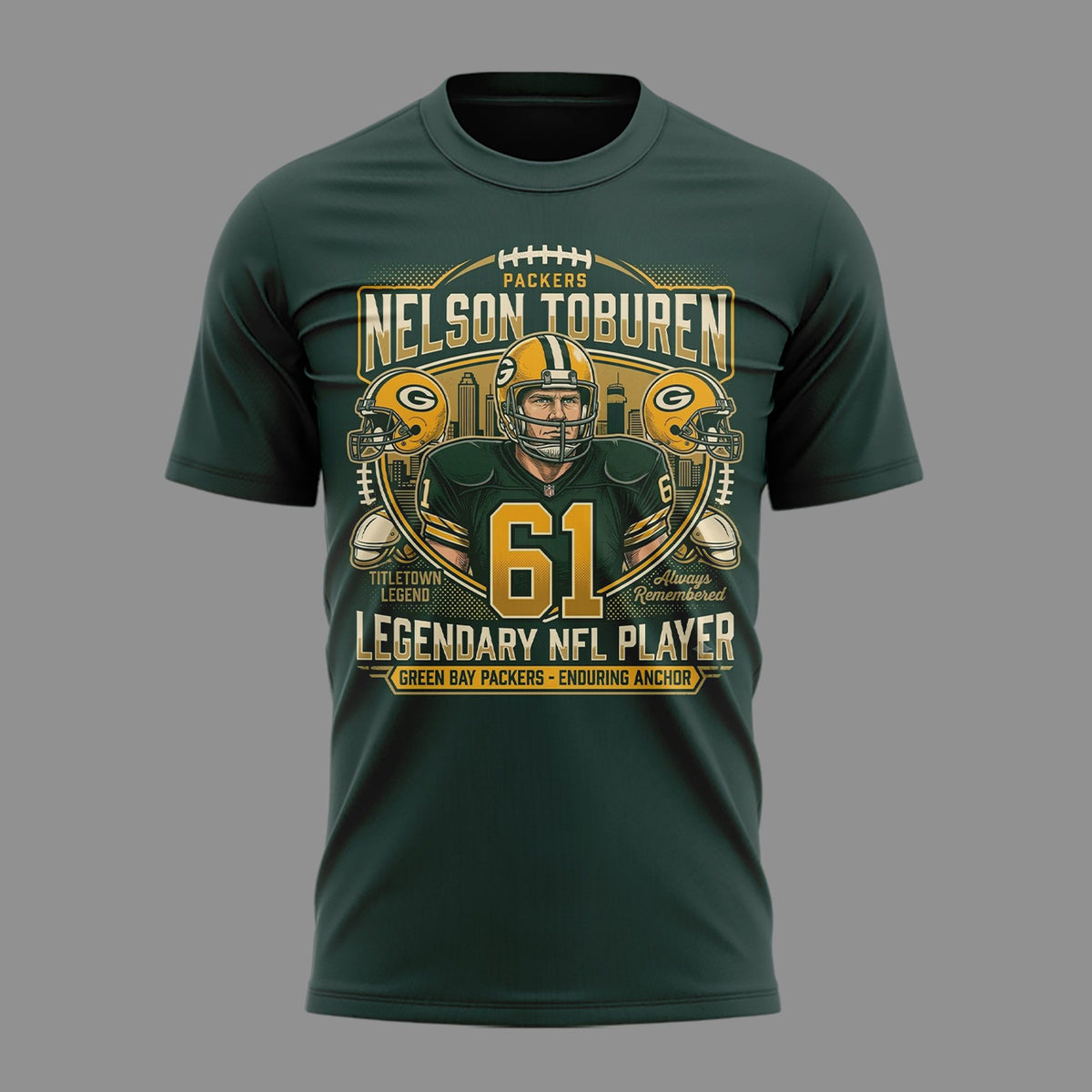 01. Green Bay Packers Nelson Toburen - Thank You For Memories T-Shirt
