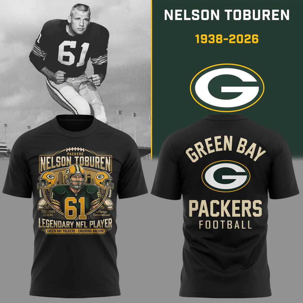 02. Black Shirt Nelson Toburen Green Bay Packers - Thank You For Memories T-Shirt