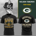 02. Black Shirt Nelson Toburen Green Bay Packers - Thank You For Memories T-Shirt