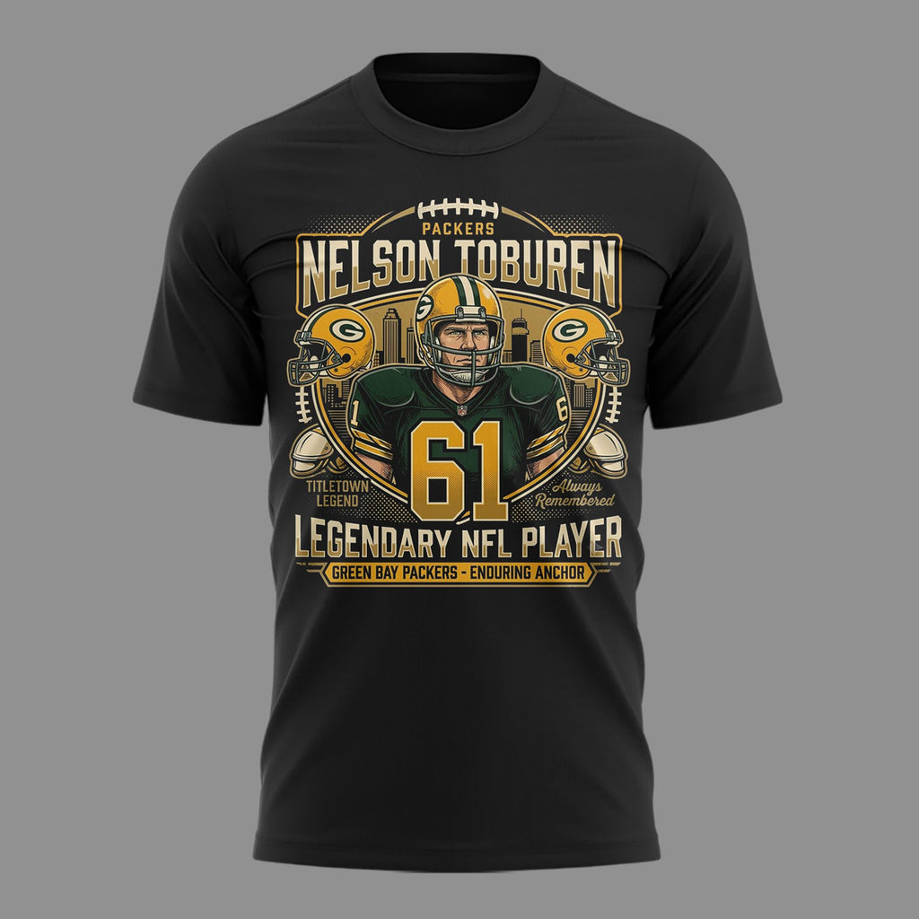 02. Black Shirt Nelson Toburen Green Bay Packers - Thank You For Memories T-Shirt