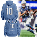 Limited Edition Drake Maye 10 Hoodie-signature