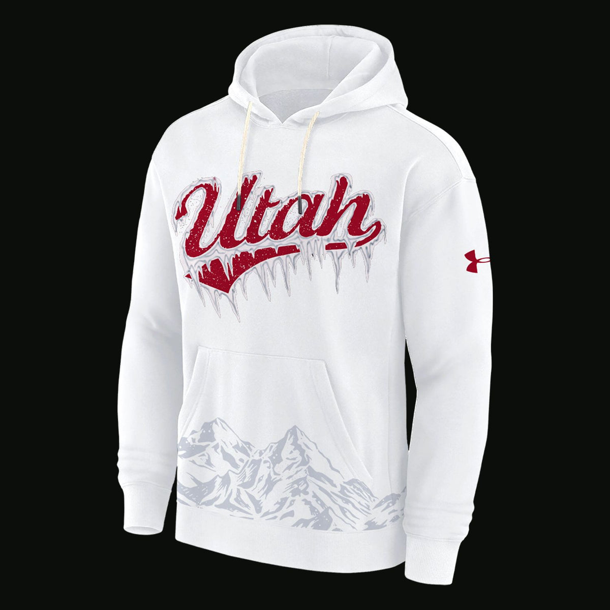 Exclusive Hoodie Ice Cold "𝐖𝐇𝐈𝐓𝐄 𝐎𝐔𝐓" Utah Utes football