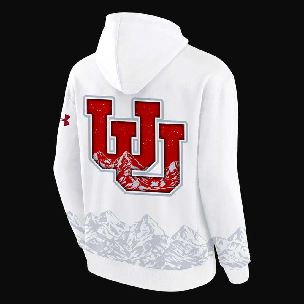 Exclusive Hoodie Ice Cold "𝐖𝐇𝐈𝐓𝐄 𝐎𝐔𝐓" Utah Utes football