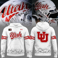 Exclusive Hoodie Ice Cold "𝐖𝐇𝐈𝐓𝐄 𝐎𝐔𝐓" Utah Utes football.