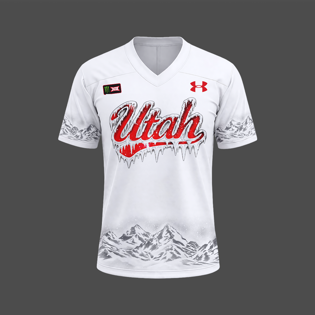 Exclusive 2026 Jersey Ice Cold "𝐖𝐇𝐈𝐓𝐄 𝐎𝐔𝐓" Utah Utes football