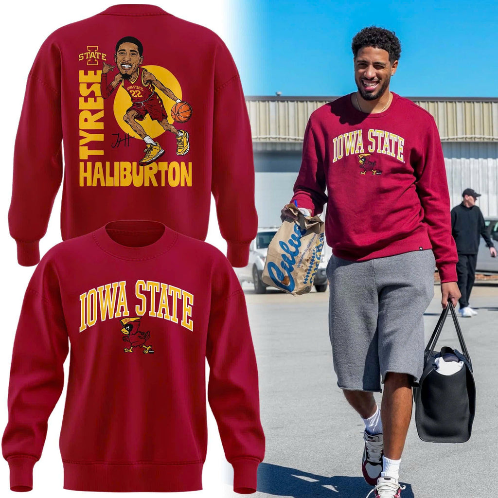 Special 2026 Tyrese Haliburton ISU Basketball Sweatshirt