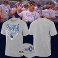 Los Angeles Dodgers 2026 MLB Division Series Champions Distressed Locker Room Take October T-Shirt - Gray