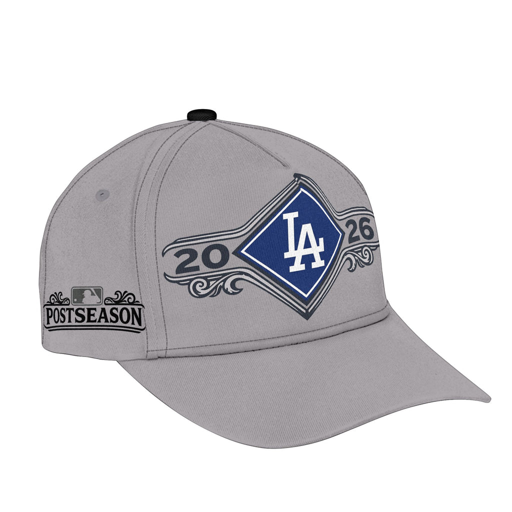Los Angeles Dodgers 2026 MLB Division Series Champions Distressed Locker Room Take October T-Shirt - Gray