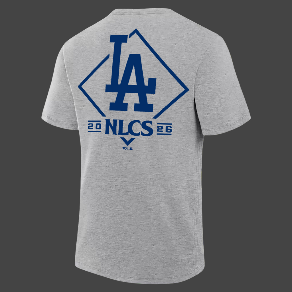 Los Angeles Dodgers Gray 2026 MLB Division Series Champions Distressed Locker Room Take October T-Shirt