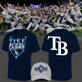 2.Tampa Bay Rays 2026 MLB Division Series Champions Distressed Locker Room Take October T-Shirt