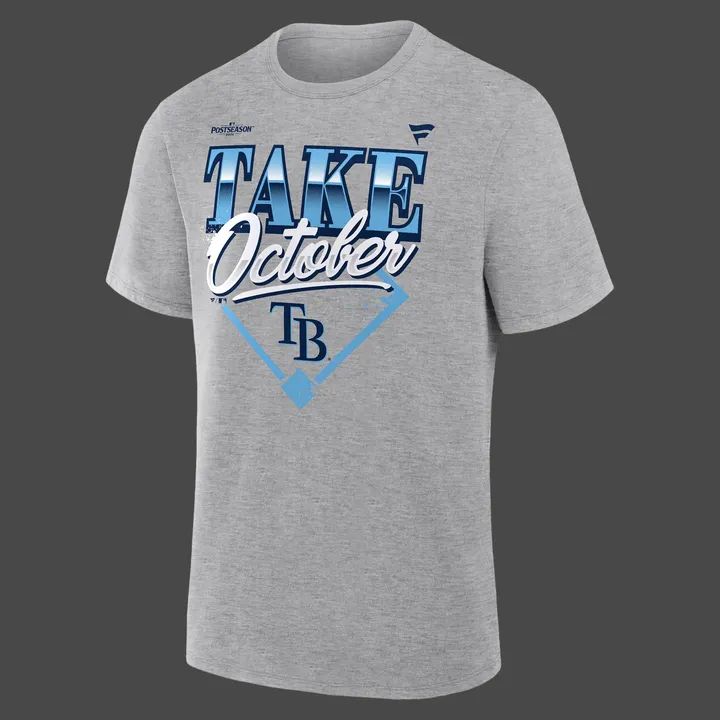 Limited edition Tampa Bay Rays Gray 2026 MLB Division Series Champions Distressed Locker Room Take October T-Shirt..