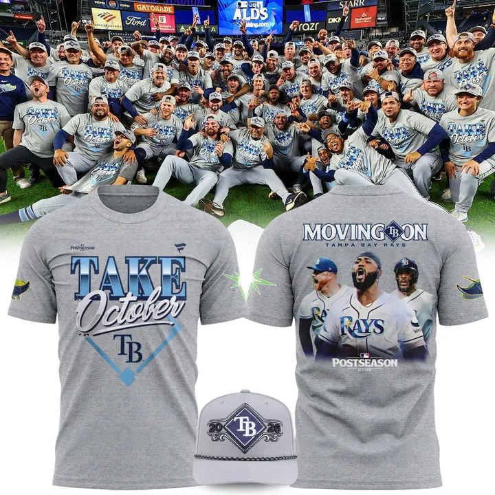 Limited edition Tampa Bay Rays Gray 2026 MLB Postseason Moving On Roster Graphic T-Shirt