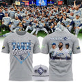 Limited edition Tampa Bay Rays Gray 2026 MLB Postseason Moving On Roster Graphic T-Shirt