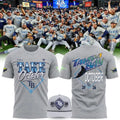 Limited edition Tampa Bay Rays Gray 2026 MLB Division Series Champions Distressed Locker Room Take October T-Shirt.
